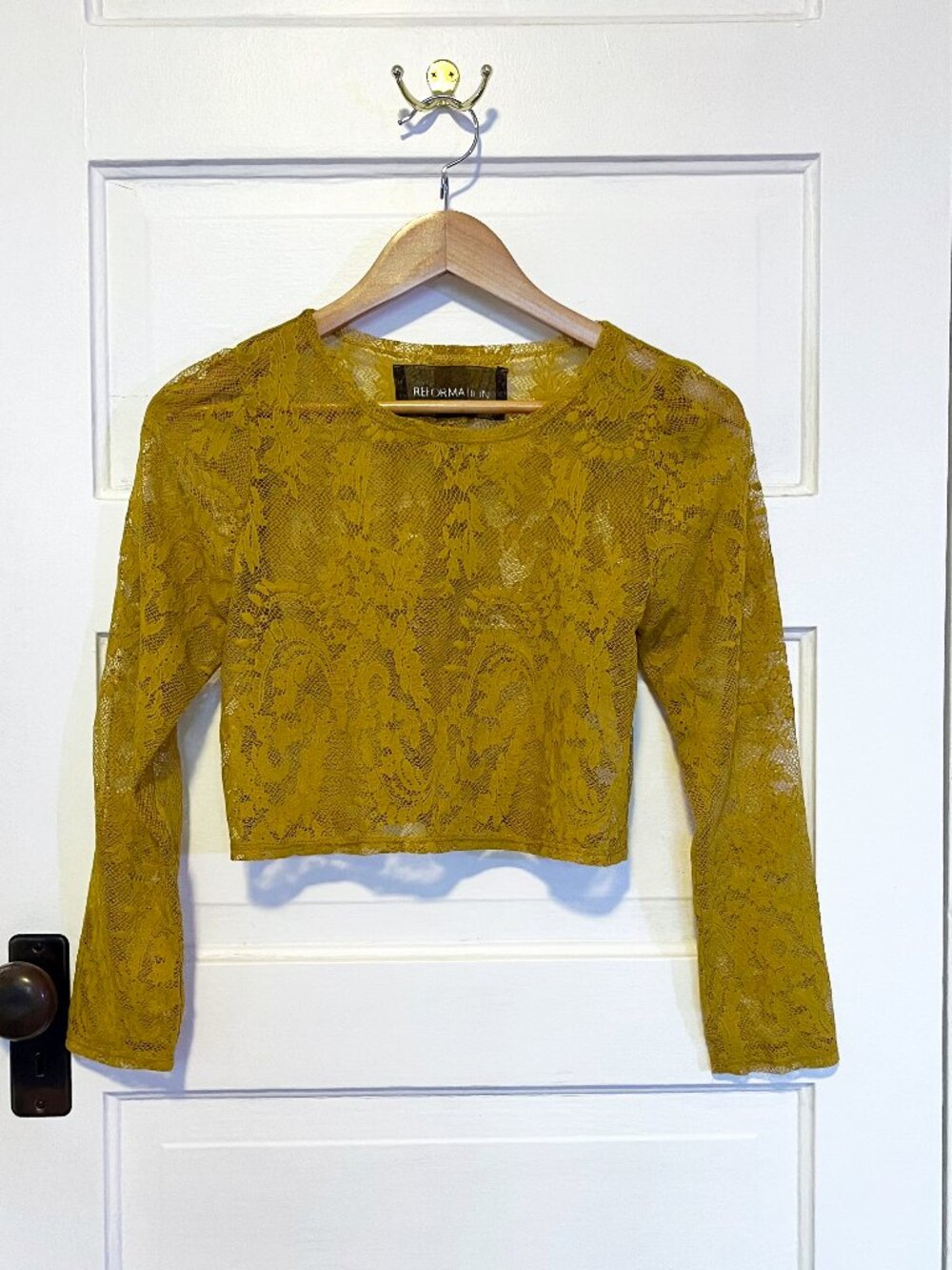Reformation Lace Crop Top